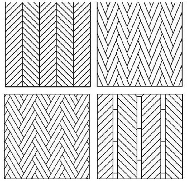 Французская елка паркет штриховка