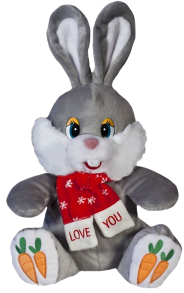 Пасхальный заяц с цветами