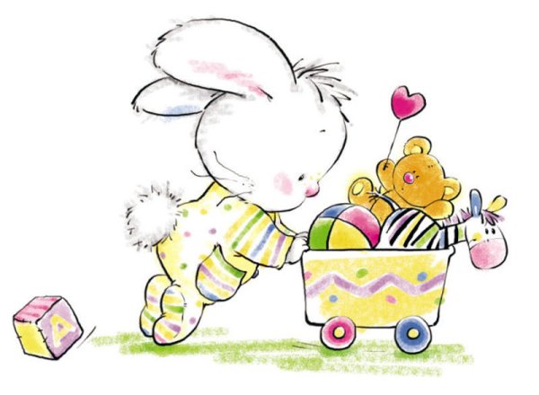 Заяц раскраска для детей