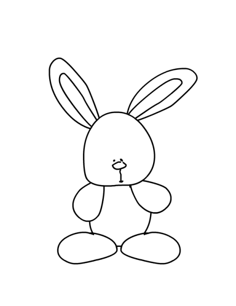 Игрушка зайчик на прозрачном фоне