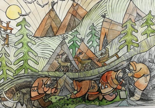 Мифология манси иллюстрации