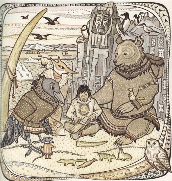 Мифология манси иллюстрации