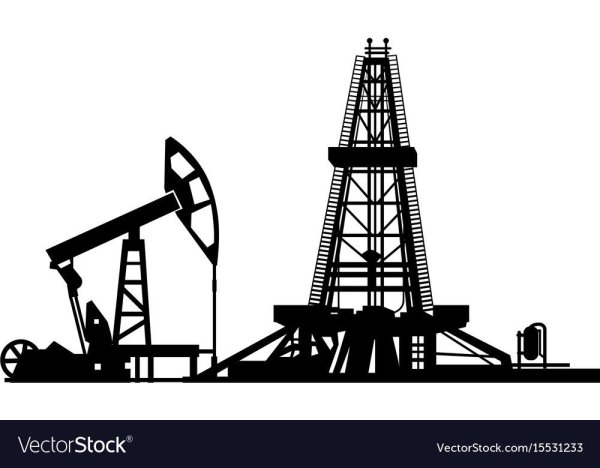 Нефтяная вышка вектор