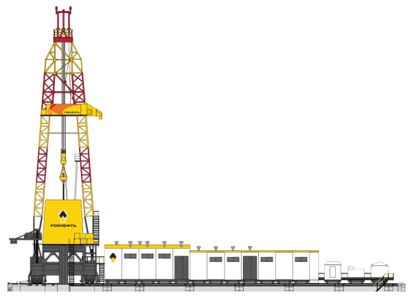 Буровая вышка нефтяная Роснефть