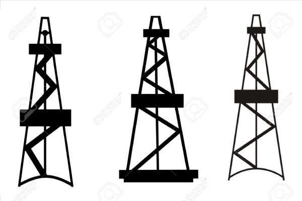 Буровая вышка силуэт