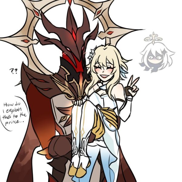 Вестник бездны Геншин арт