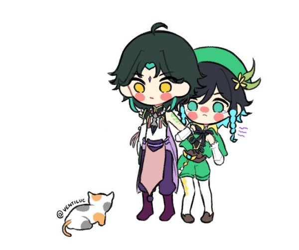 Чиби альбедо Геншин