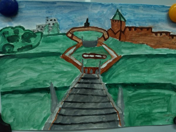 Чкаловская лестница Нижний Новгород глазами детей