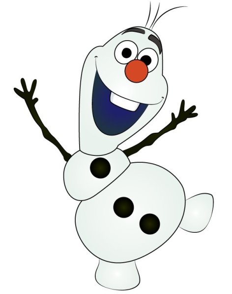Рисование Олафа снеговика