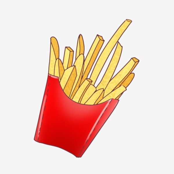 Картошка фри вектор