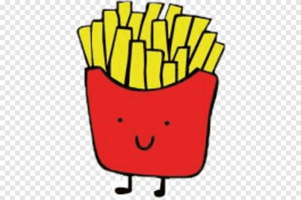 Картошка фри для срисовки легко