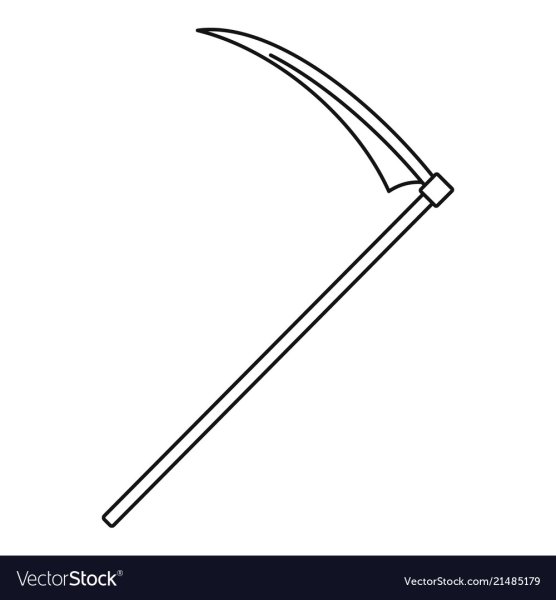 Коса инструмент раскраска