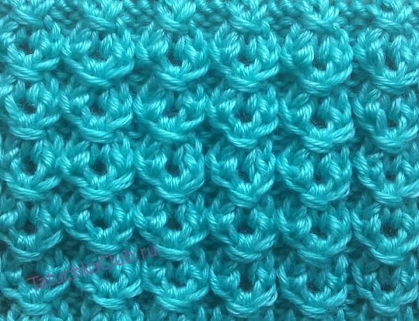 Схемы вязания спицами из лицевых и изнаночных петель