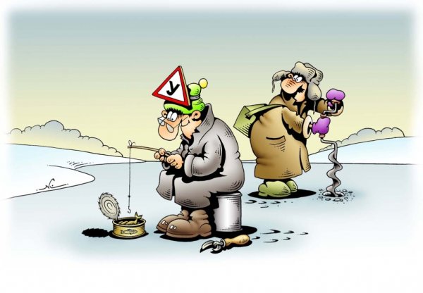 Зимняя рыбалка приколы