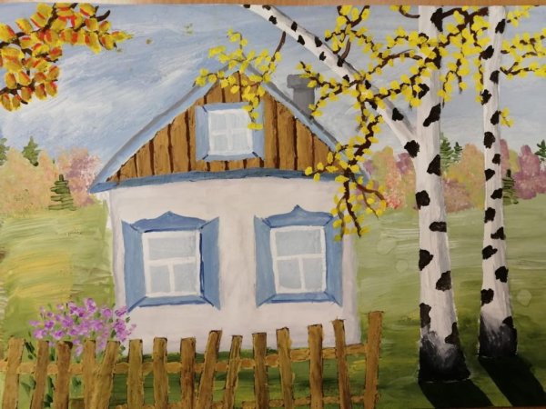 Детские рисунки на тему Родина