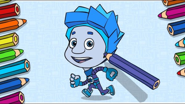 Нолик как нарисовать Фиксиков