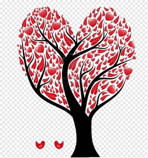 Дерево в виде сердца