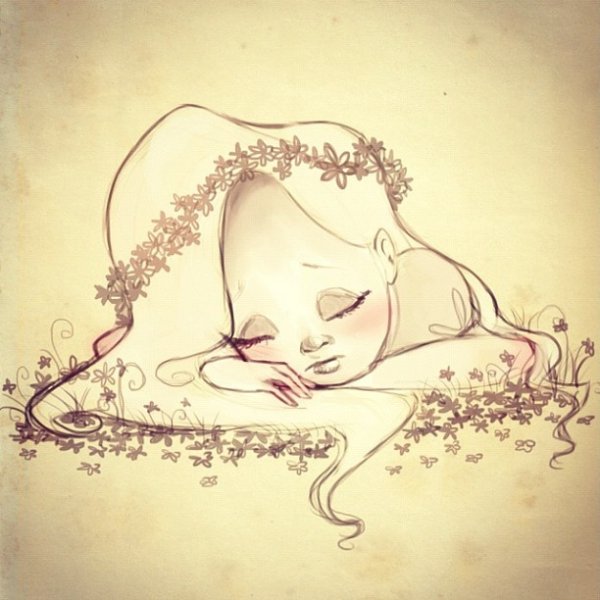 Рисовать девушку спит