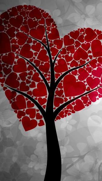 Графика дерево любовь