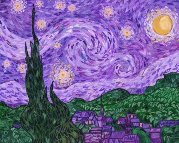 Starry Night van Gogh картина