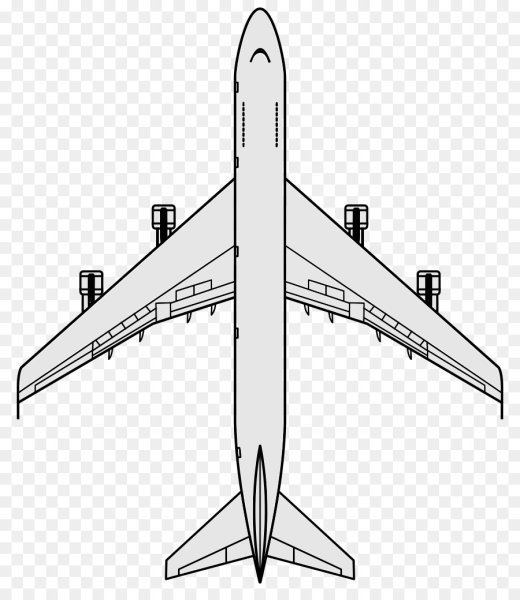 Боинг 747 вид снизу