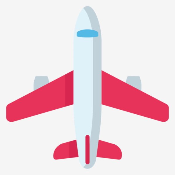 Самолет вид сверху вектор