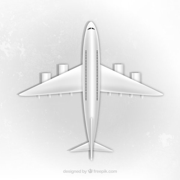 Частный самолет вид сбоку вектор