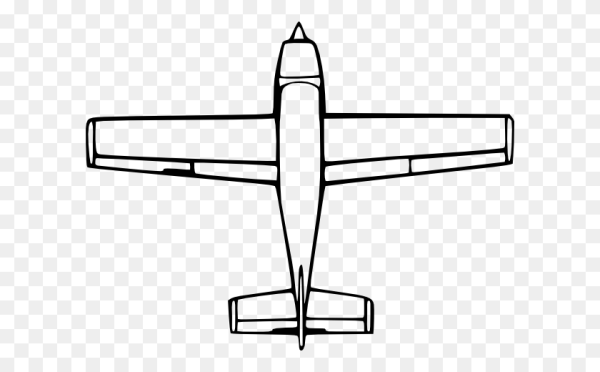 Легкий самолёт вид сверху