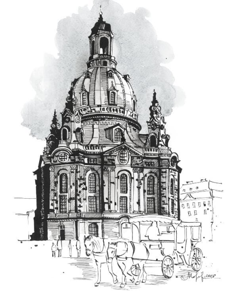 Собор Святого Павла Барокко рисунок