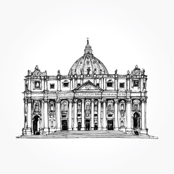 Собор Святого Петра в Риме фасад