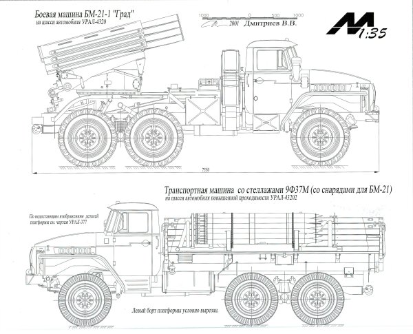 БМ-21 град чертежи