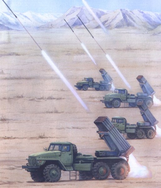 РСЗО БМ-21 град рисунок