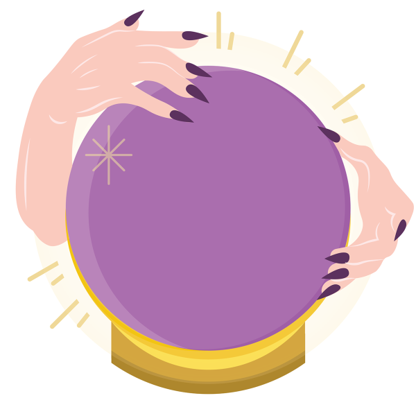 Магический шар стикер