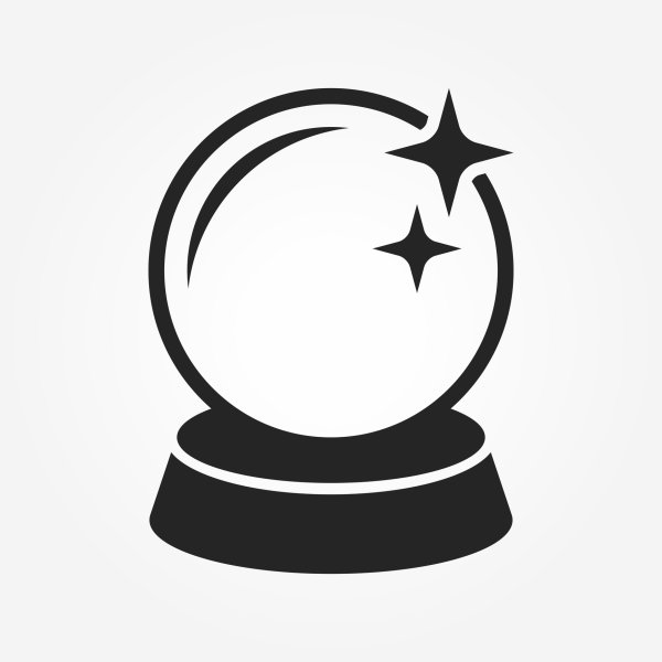 Магический шар значок