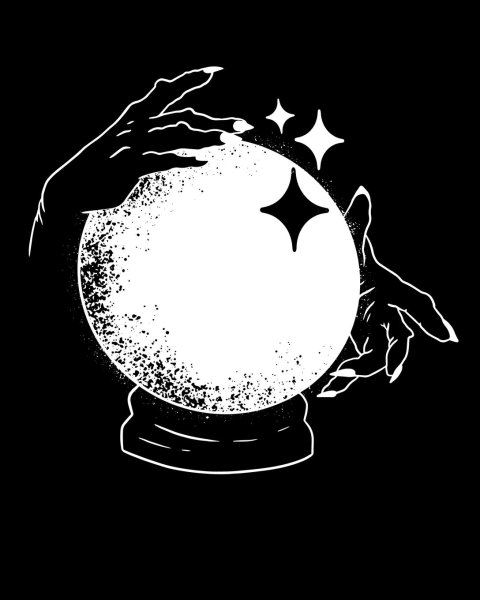 Магический шар силуэт