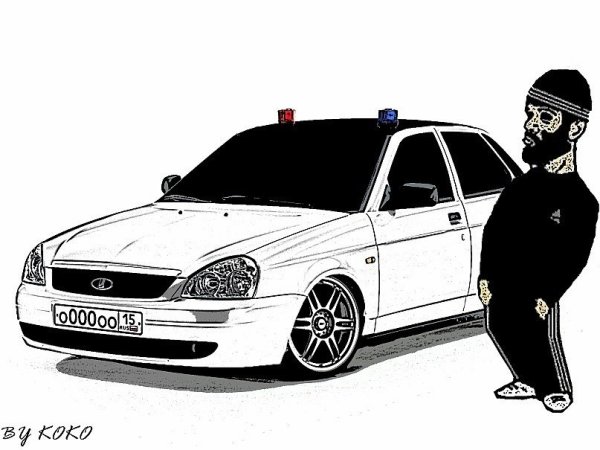 Раскраска Приора