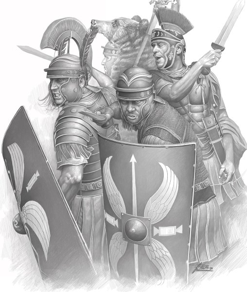 Римский легионер рисунок