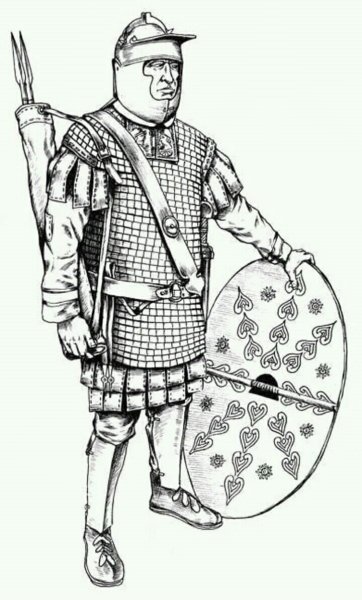 Раскраски древние воины