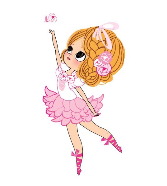 Девочка балерина мультяшная