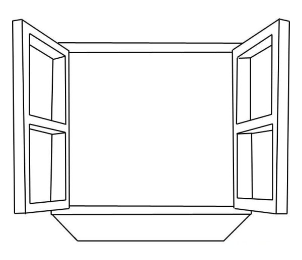 Окно раскраска для детей