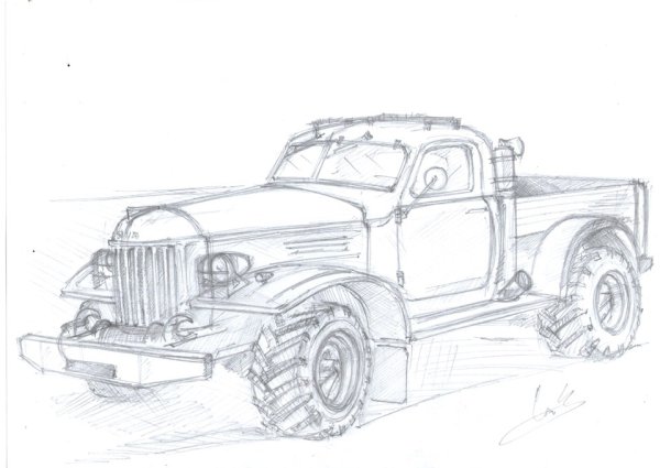 ЗИЛ 157 рисунок