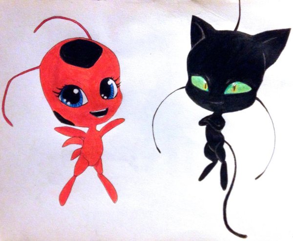 Раскраска КВАМИ из мультика леди баг и супер кот