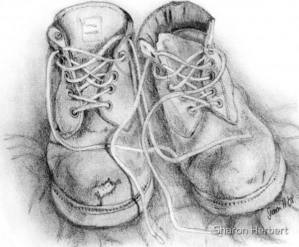 Ботинки раскраска для детей