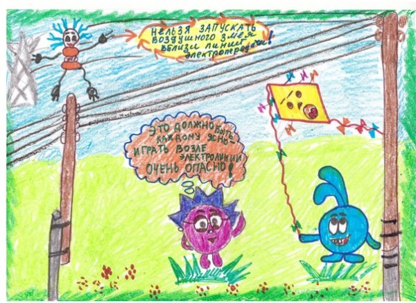 Нарисовать рисунок по электротравматизму