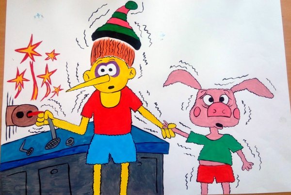 Электричество друг или враг рисунки