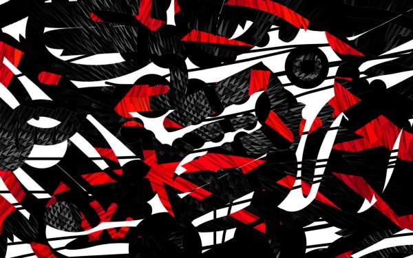 Красно черная абстракция