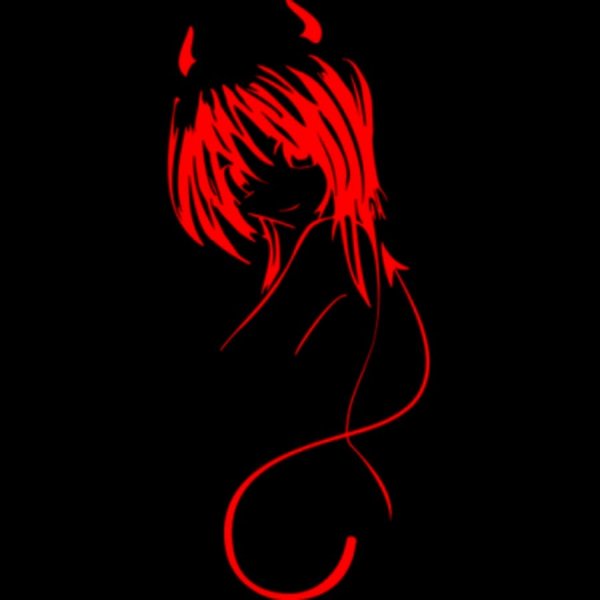 Черно красная ава