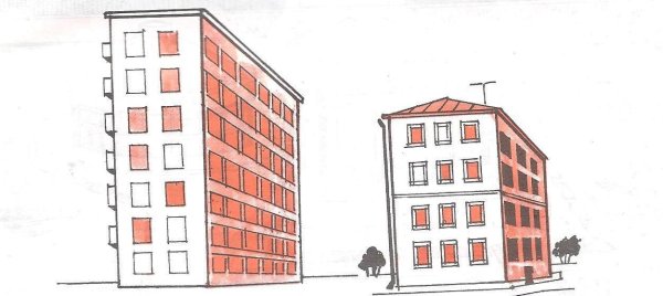 Поэтапное рисование домов для детей