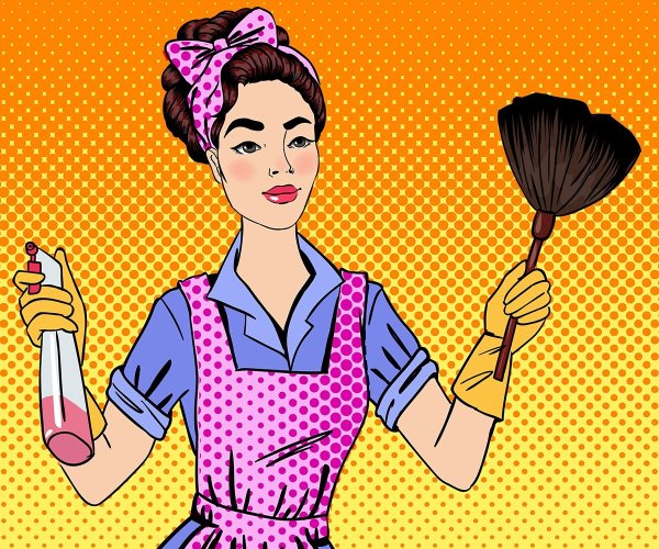 Поп арт домохозяйка