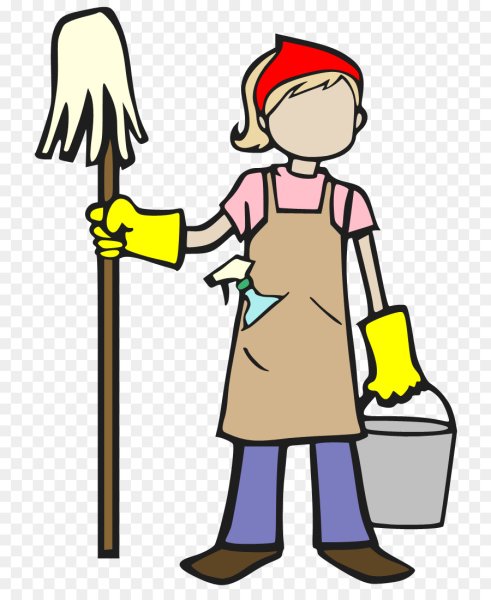 Уборщик мультяшный